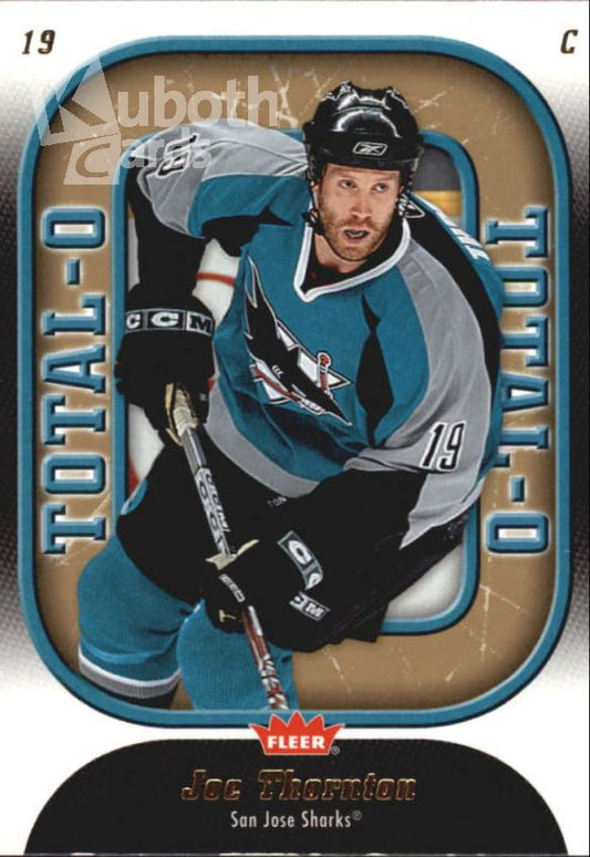 NHL 2006-07 Fleer Total O - No O21 - Joe Thornton