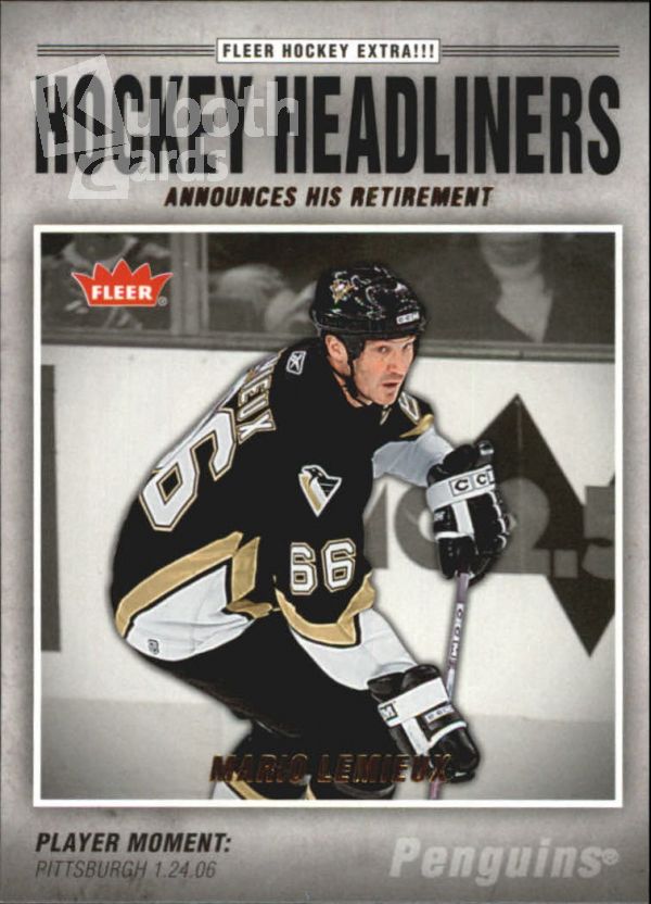 NHL 2006-07 Fleer Headliners - No HL6 - Mario Lemieux