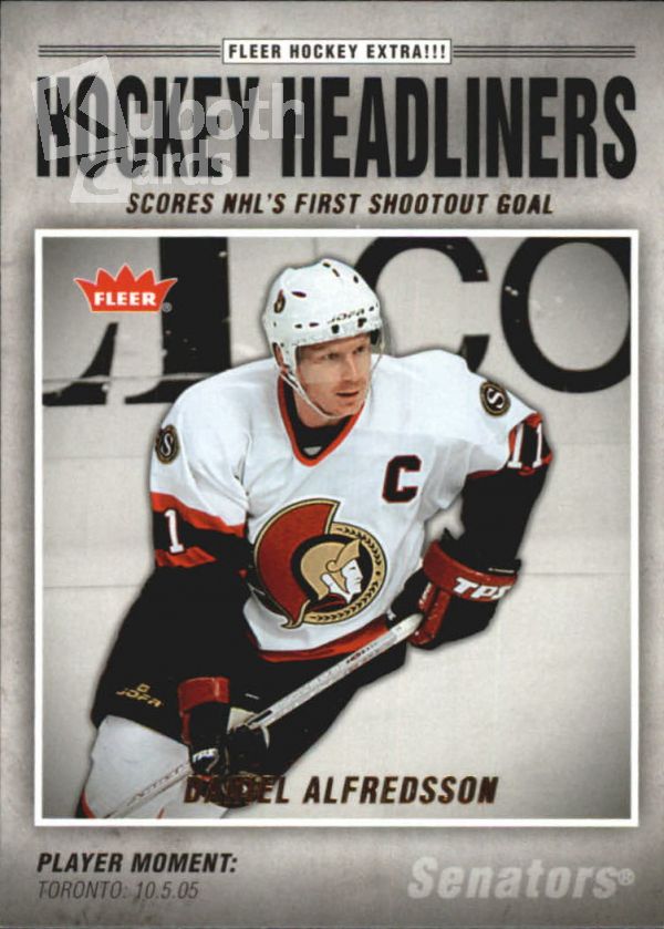 NHL 2006-07 Fleer Headliners - No HL9 - Daniel Alfredsson