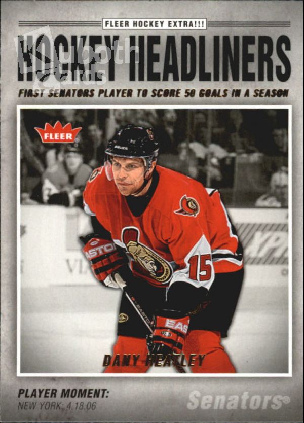 NHL 2006-07 Fleer Headliners - No HL17 - Dany Heatley