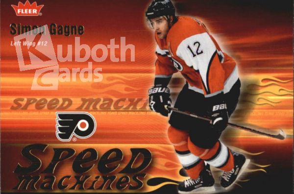 NHL 2006-07 Fleer Speed Machines - No SM20 - Simon Gagne