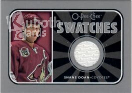 NHL 2006-07 O-Pee-Chee Swatches - No S-SD - Shane Doan