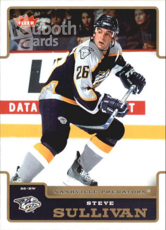 NHL 2006-07 Fleer - No 110 - Steve Sullivan