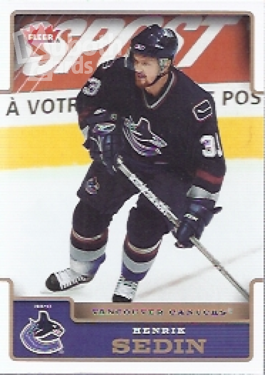 NHL 2006-07 Fleer - No 190 - Henrik Sedin