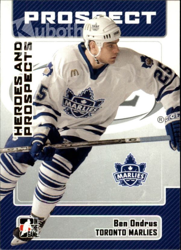 NHL 2006-07 ITG Heroes and Prospects - No 39 - Ben Ondrus