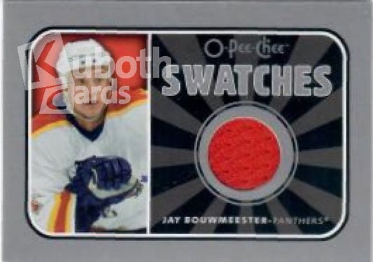 NHL 2006-07 O-Pee-Chee Swatches - No S-JB - Jay Bouwmeester