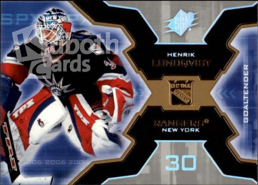 NHL 2006-07 SPx - No 67 - Henrik Lundqvist