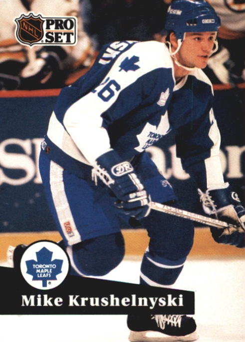 NHL 1991-92 ProSet French - No 233 - Mike Krushelnyski