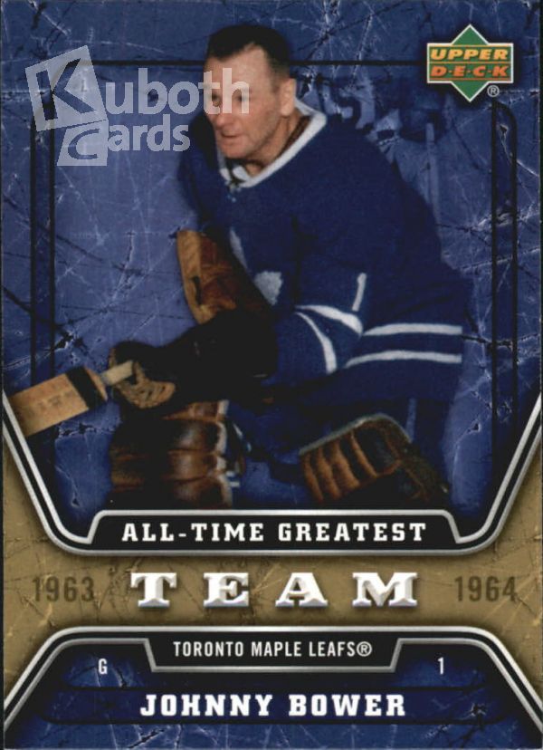 NHL 2006-07 Upper Deck All-Time Greatest - No ATG28 - Johnny Bower