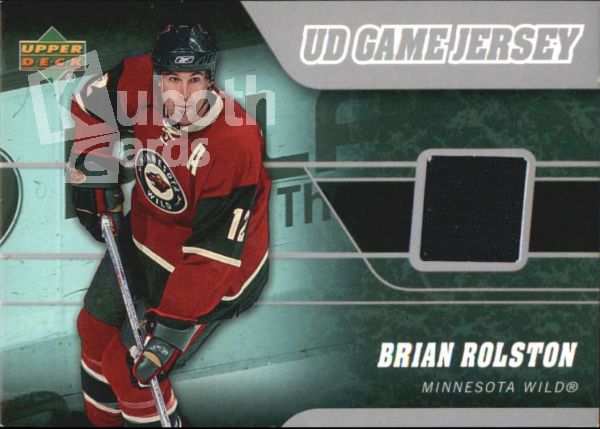 NHL 2006-07 Upper Deck Game Jerseys - No J-BR - Brian Rolston