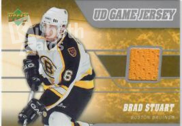 NHL 2006-07 Upper Deck Game Jerseys - No J-BS - Brad Stuart