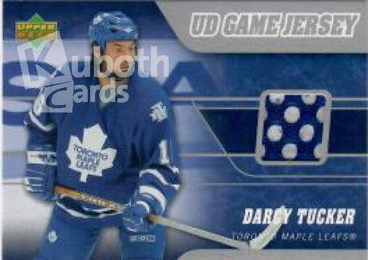 NHL 2006-07 Upper Deck Game Jerseys - No J2-DT - Darcy Tucker