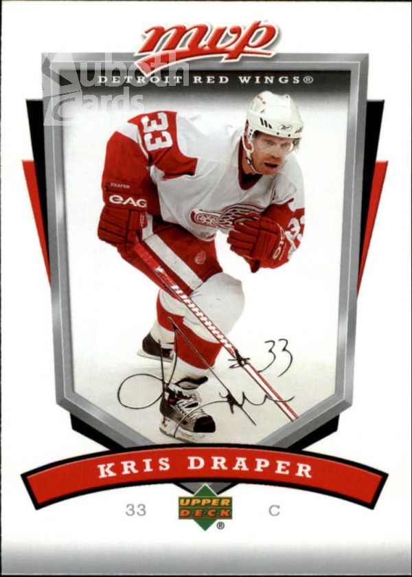 NHL 2006-07 Upper Deck MVP - No 103 - Kris Draper