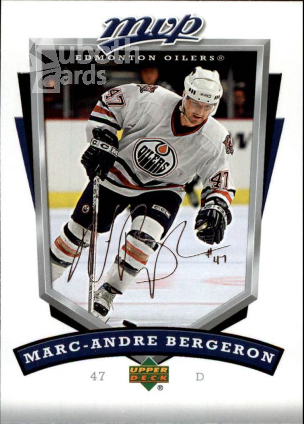 NHL 2006-07 Upper Deck MVP - No. 122 - Marc-Andre Bergeron