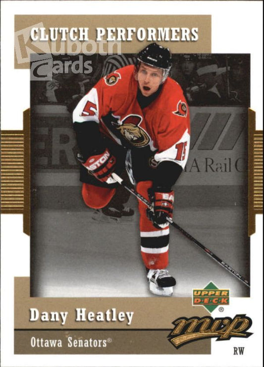 NHL 2006-07 Upper Deck MVP Clutch Performers - No CP8 - Dany Heatley