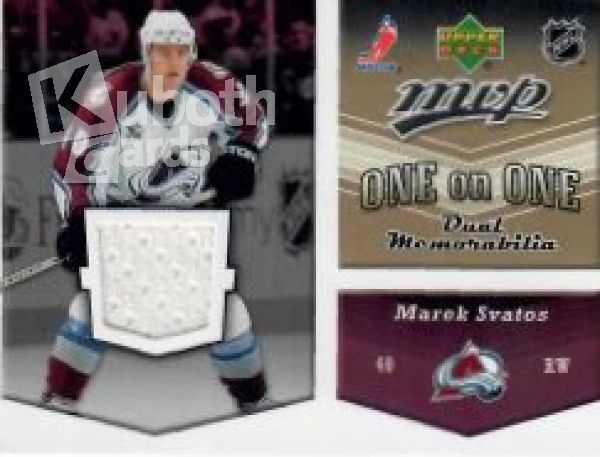 NHL 2006-07 Upper Deck MVP Jerseys One on One - OJ-SV - Marek Svatos / Joffrey Lupul