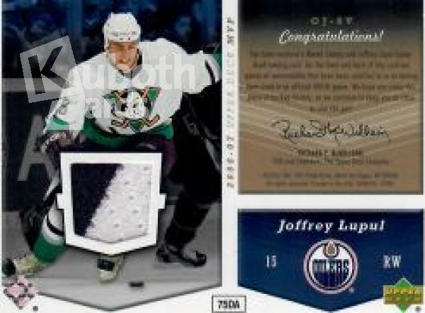 NHL 2006-07 Upper Deck MVP Jerseys One on One - OJ-SV - Marek Svatos / Joffrey Lupul