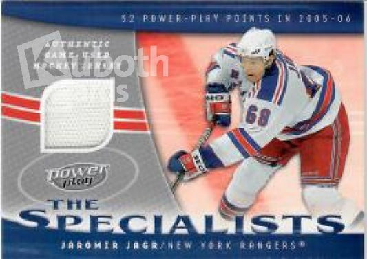 NHL 2006-07 Upper Deck Power Play Specialists Jerseys - No S-JJ - Jaromir Jagr