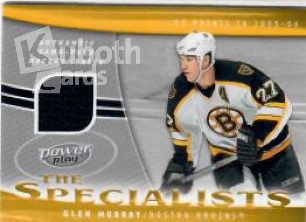 NHL 2006-07 Upper Deck Power Play Specials Jerseys - No S-GM - Glen Murray