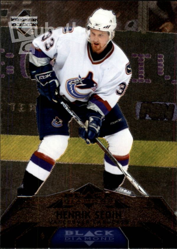 NHL 2007-08 Black Diamond - No 77 - Henrik Sedin