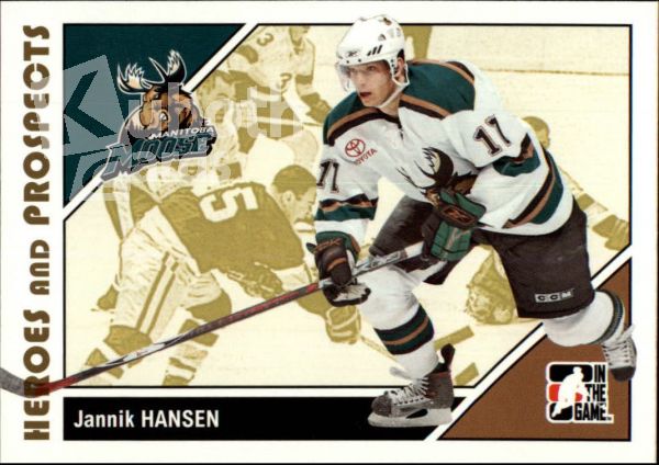 NHL 2007-08 ITG Heroes and Prospects - No 33 - Jannik Hansen