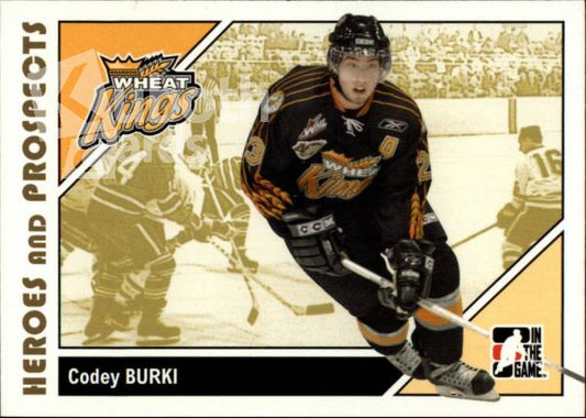 NHL 2007-08 ITG Heroes and Prospects - No 60 - Codey Burki