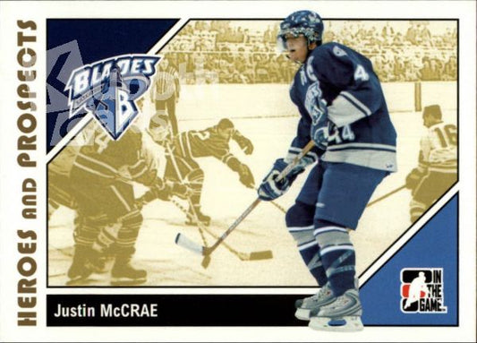 NHL 2007-08 ITG Heroes and Prospects - No 67 - Justin McCrae