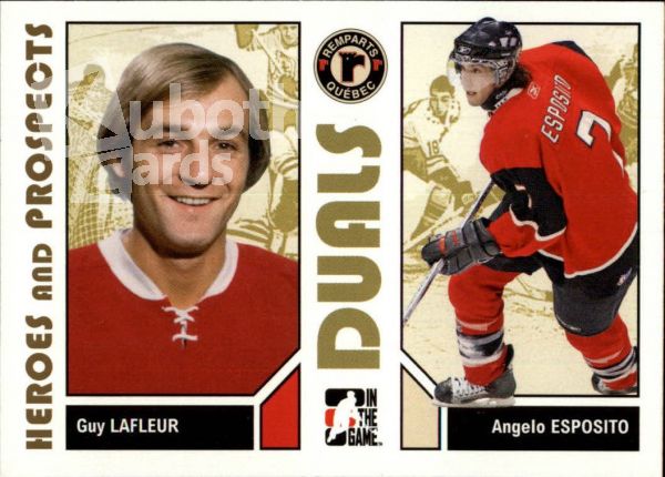 NHL 2007-08 ITG Heroes and Prospects - No 94 - Guy Lafleur / Angelo Esposito