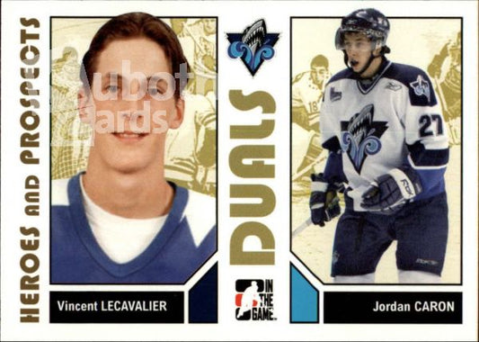 NHL 2007-08 ITG Heroes and Prospects - No 100 - Vincent Lecavalier / Jordan Caron