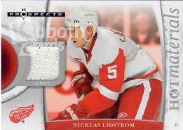 NHL 2007-08 Hot Prospects Hot Materials - No HM-NL - Nicklas Lidstrom