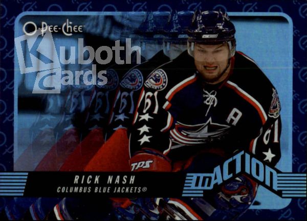 NHL 2007-08 O-Pee-Chee In Action - No IA5 - Rick Nash