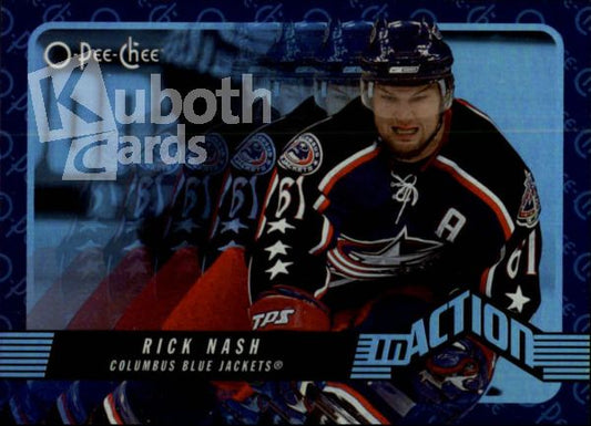 NHL 2007-08 O-Pee-Chee In Action - No IA5 - Rick Nash