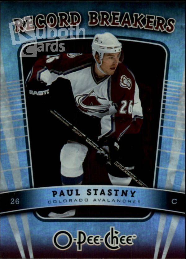 NHL 2007-08 O-Pee-Chee Record Breakers - No RB3 - Paul Stastny