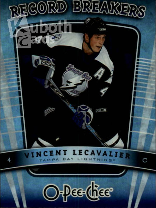 NHL 2007-08 O-Pee-Chee Record Breakers - No RB4 - Vincent Lecavalier