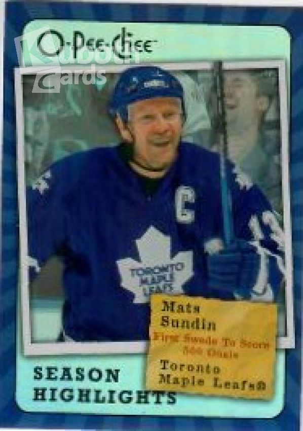 NHL 2007-08 O-Pee-Chee Season Highlights - No SH10 - Mats Sundin