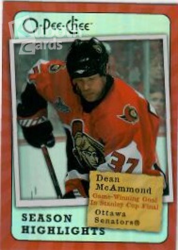 NHL 2007-08 O-Pee-Chee Season Highlights - No SH12 - Dean McAmmond