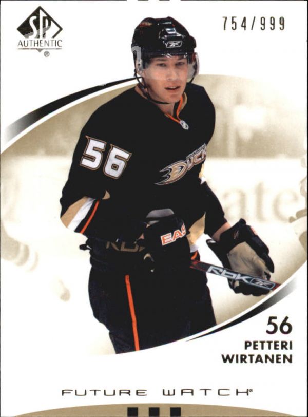 NHL 2007-08 SP Authentic - No 161 - Petteri Wirtanen