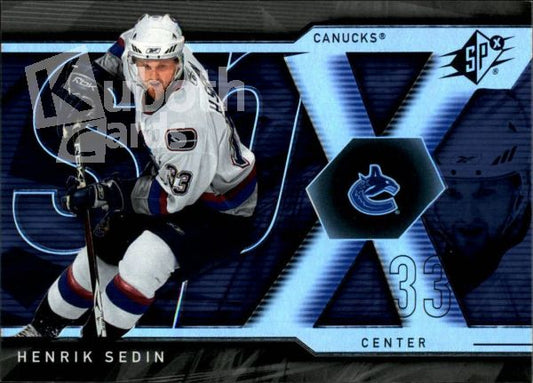 NHL 2007-08 SPx - No. 34 - Henrik Sedin