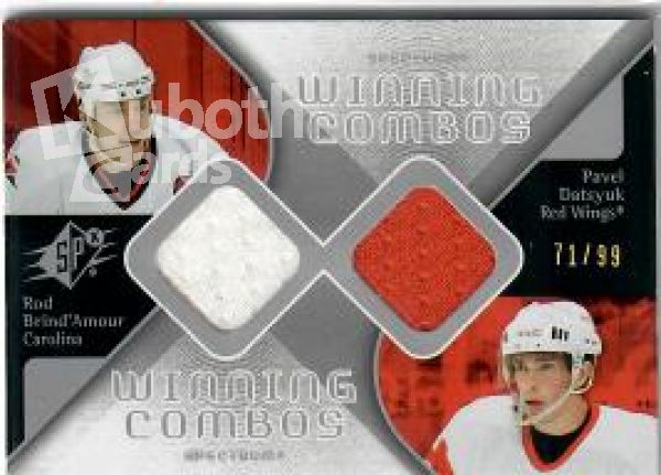 NHL 2007-08 SPx Winning Combos Spectrum - No WC-DB - Rod Brind'Amour / Pavel Datsyuk