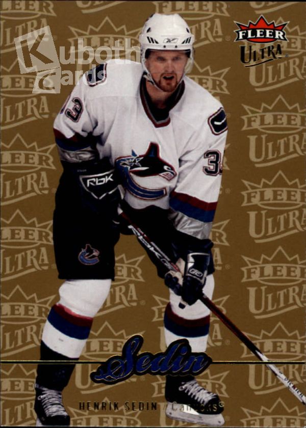 NHL 2007-08 Ultra Gold Medallion - No 8 - Henrik Sedin