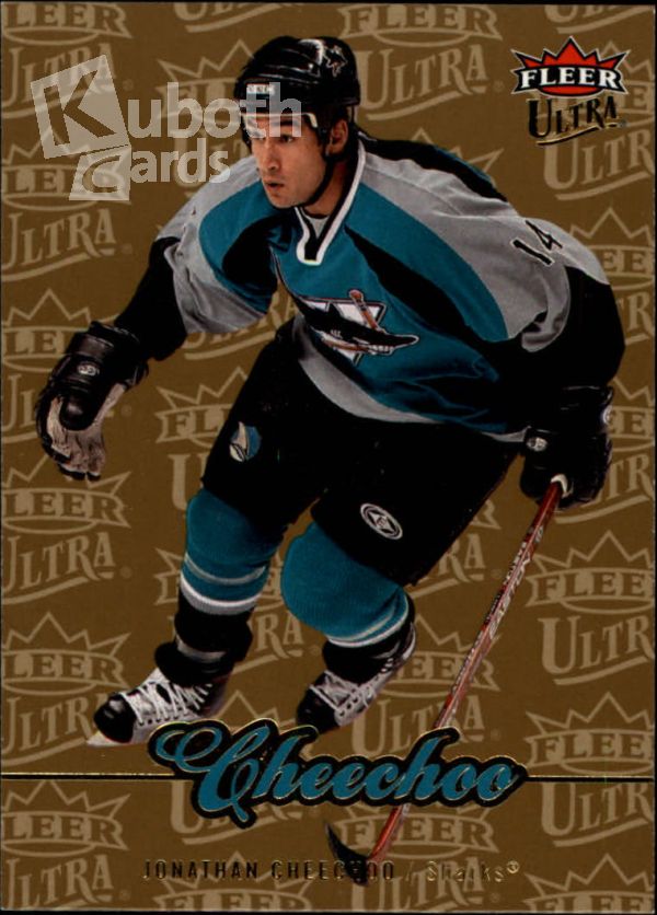 NHL 2007-08 Ultra Gold Medallion - No. 34 - Jonathan Cheechoo