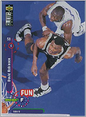 NBA 1995-96 Collector's Choice International German I - No 189 - David Robinson