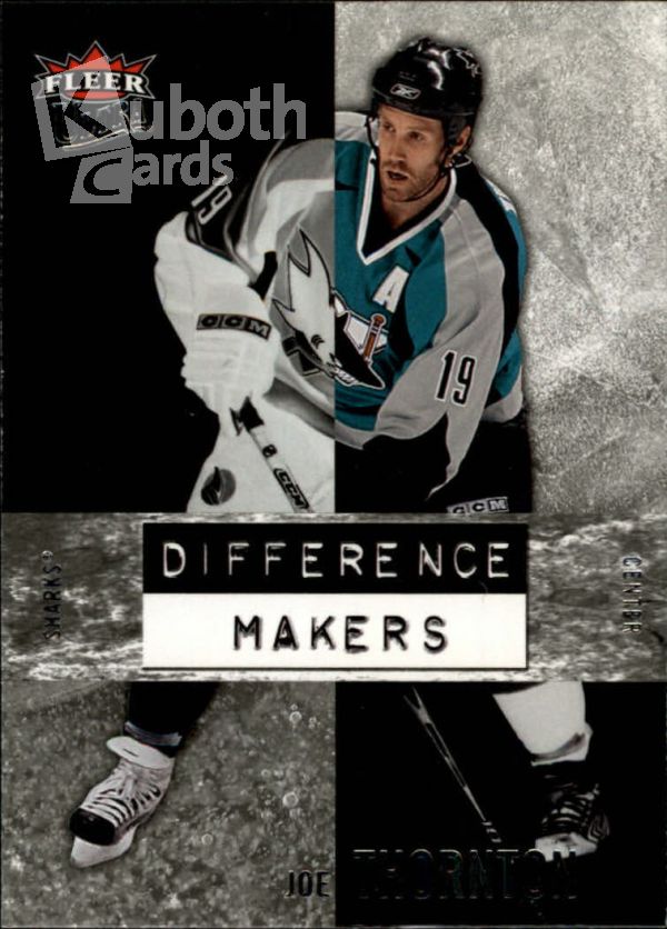 NHL 2007-08 Ultra Difference Makers - No DM13 - Joe Thornton