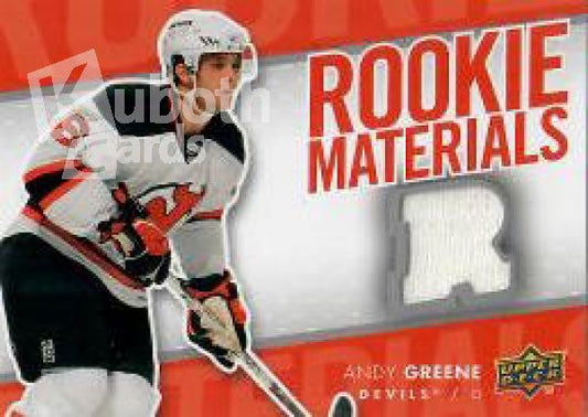 NHL 2007-08 Upper Deck Rookie Materials - No RM-AG - Andy Greene