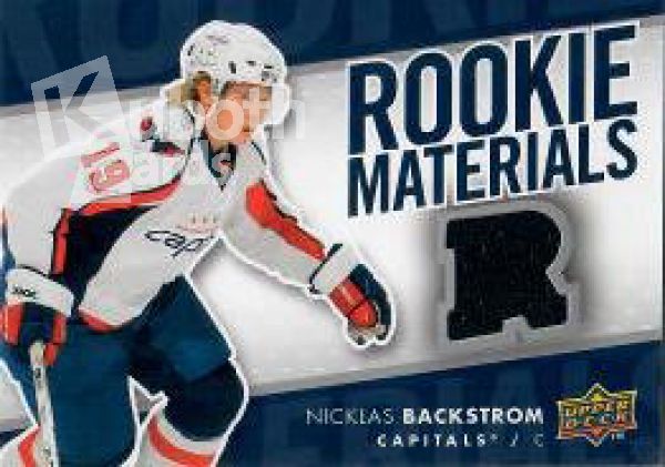 NHL 2007-08 Upper Deck Rookie Materials - No RM-BA - Nicklas Backstrom