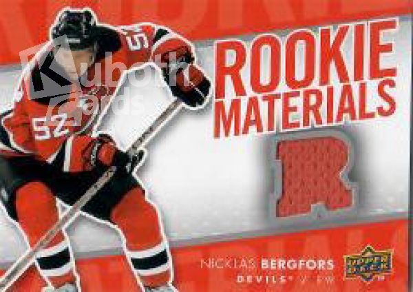 NHL 2007-08 Upper Deck Rookie Materials - No RM-NB - Nicklas Bergfors