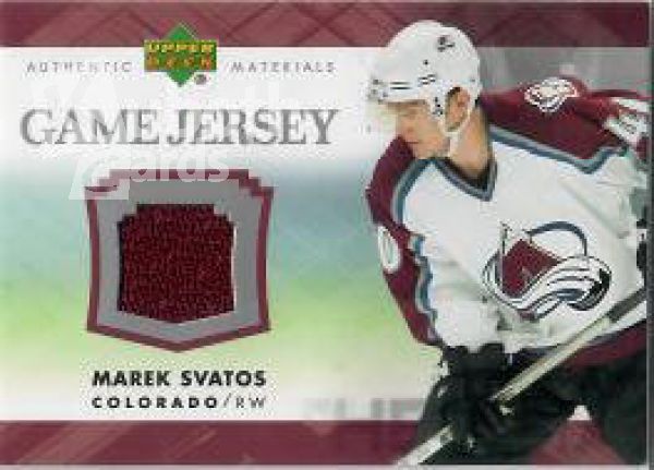 NHL 2007-08 Upper Deck Game Jerseys - No J-MS - Marek Svatos