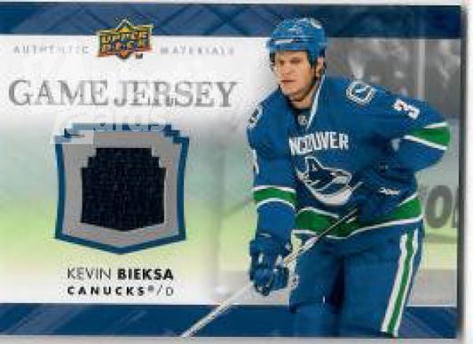 NHL 2007-08 Upper Deck Game Jerseys - No GJ2-KB - Kevin Bieksa