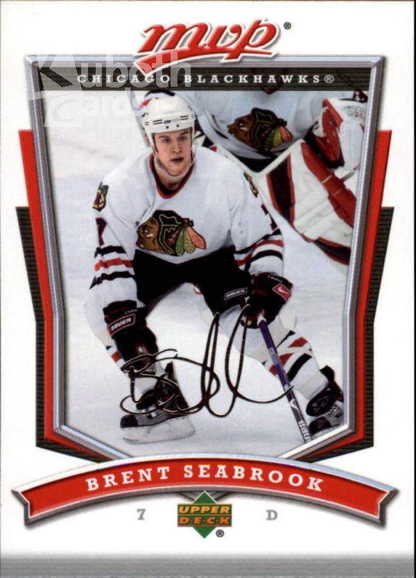 NHL 2007-08 Upper Deck MVP - No 18 - Brent Seabrook