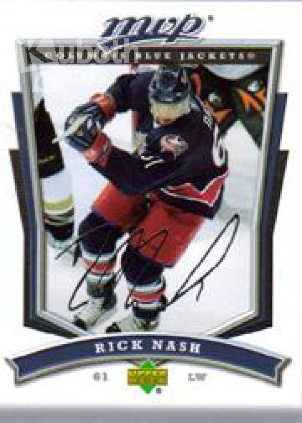 NHL 2007-08 Upper Deck MVP - No. 22 - Rick Nash